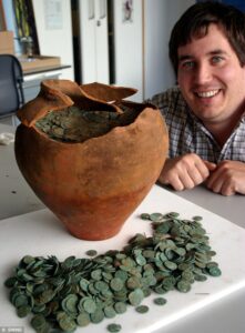 Hoard of Roman coins declared ‘treasure’ in Shrewsbury