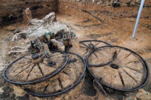 2,500-Year-Old Chariot Found – Complete with Rider And Horses