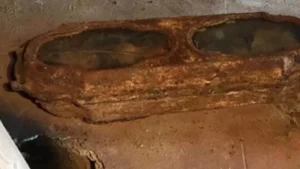 The secret of the mummy in the Crystal coffin found in a garage in San Francisco